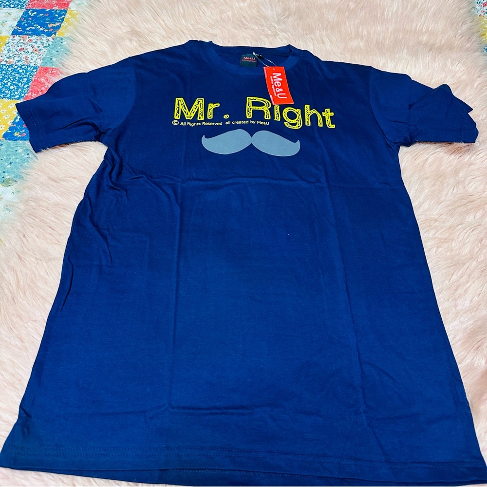 Mr. Right Blue T-Shirt